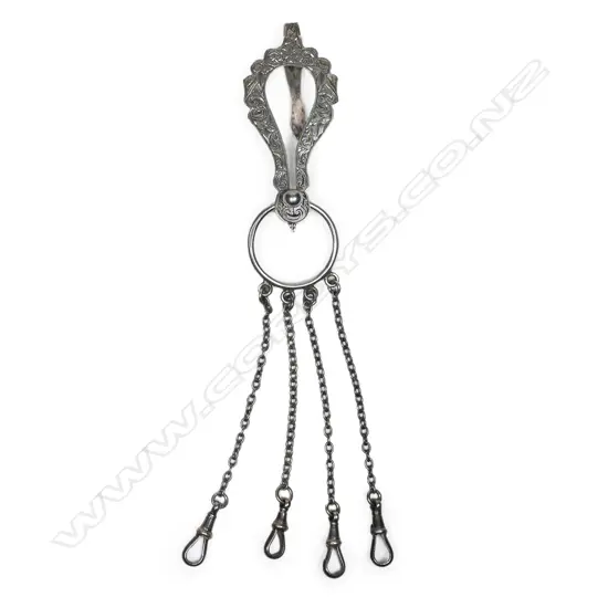 H J Freeman (Wellington) silver chatelaine,